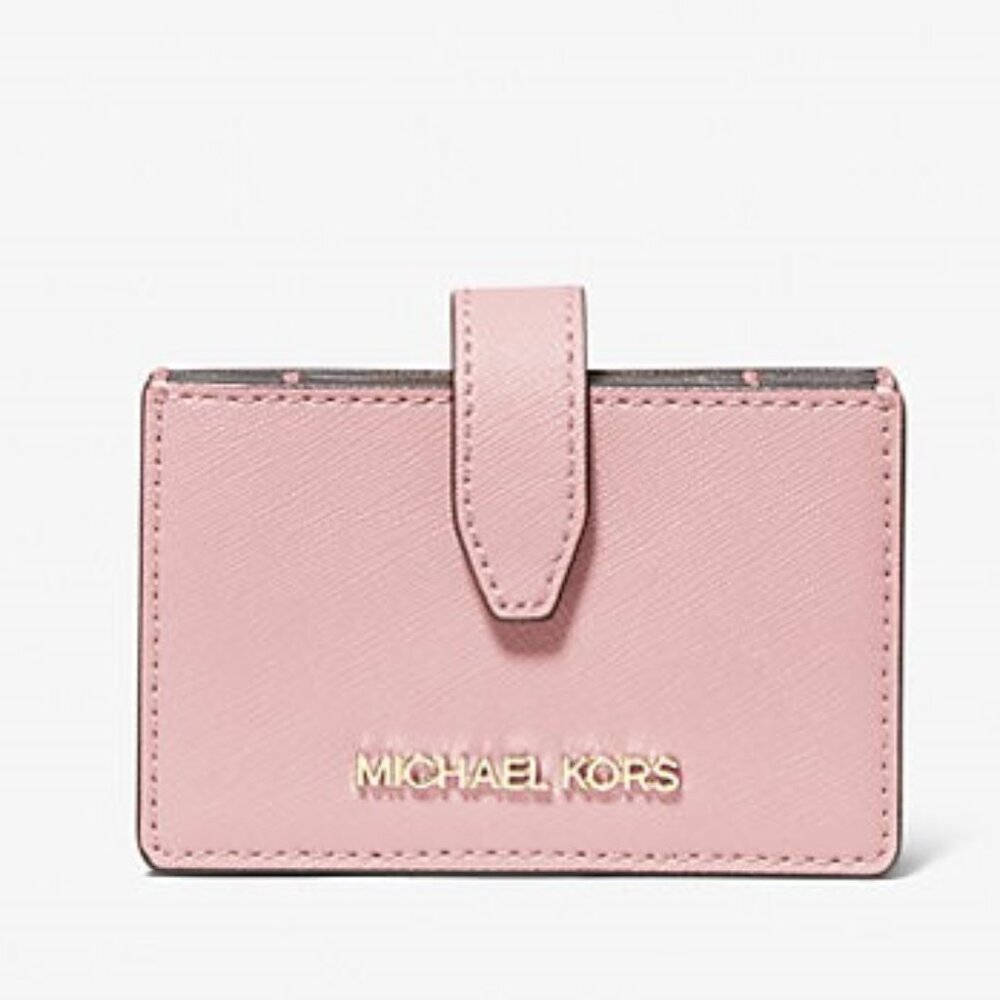 NWT Jet Set Travel Saffiano Leather Accordion Card Case